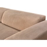 P & B SEDEŽNA GARNITURA, rebrasti žamet svetlo rjava | Shoptok.si