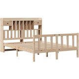  Krevet s regalom za knjige bez madraca 150 x 200 cm od borovine | shoptok.hr