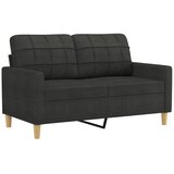  3-dijelni set sofa s jastucima crni od mikrovlakana | shoptok.hr