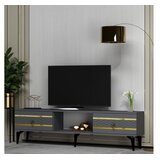 Hanah home TV komoda od pelina, 150x44,6x29,6 cm, antracit-zlatna | Eponuda.ba