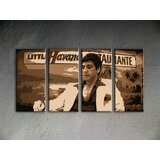  Ručno slikane slike na platnu na platnu POP Art HAVANA - AL PACINO 4-dijelna () | shoptok.hr