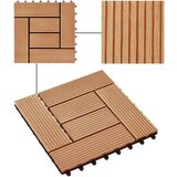 vidaXL Talne plošče 22 kosov 30x30 cm 2 m² WPC barva tikovine, (21143996) | Shoptok.si