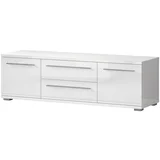 tv sto TV150-2K2F/PN - kolekcija piano - bela lak/kristalno bela hg lak - 150x46x45 cm