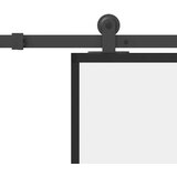vidaXL Klizna vrata s priborom 90 x 205 cm od ESG stakla i aluminija | shoptok.hr