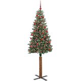  Mršavo božićno drvce Zelena 180 cm PVC i čvrsto drvo bora | shoptok.hr