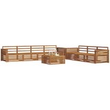  Set vanjskih sofa 8 kom. Prirodna Čvrsto drvo akacije | shoptok.hr