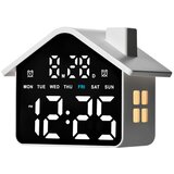 INF Bela LED budilka z nočno lučko in tihim delovanjem, (5000562900) | Shoptok.si
