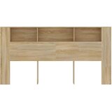  Uzglavlje s ormarićem boja hrasta sonome 200 x 18,5 x 104,5 cm | shoptok.hr