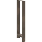  Noge za barski stol Prirodni čelik 2 kom 40 x (110-111) cm Čelik | shoptok.hr