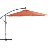 vidaXL Previsni senčnik z aluminijastim drogom 350 cm terakota Cene