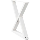  Noge jedilne mize 2 kosa Bela 70x(72-73,3) cm Jeklo, (21828574) | Shoptok.si
