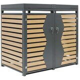  Westman Spremište za 2 kante za smeće | 2x240 litara | Antracit | 84x134x125 cm - BRANDED IN GERMANY | shoptok.hr