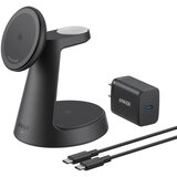 Anker MagGo Bezicni Dock Stand 3u1, sa kablovima i zidnim punjacem, crni Cene
