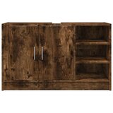 Ormarić za umivaonik boja dimljenog hrasta 90x29x55 cm drveni | shoptok.hr