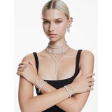 Swarovski Zapestnica srebrna / transparentna | Shoptok.si