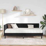 vidaXL Kotni okvir postelje z matrico z vzglavjem 2 pcs Črna Žamet, (5000155858) | Shoptok.si