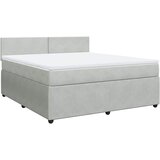  Krevet s oprugama i madracem svjetlosivi 180x200 cm baršunasti | shoptok.hr