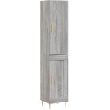  Visoka komoda siva sonome 34,5x34x180 cm od konstruiranog drva | shoptok.hr