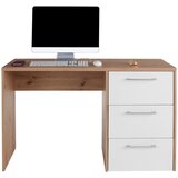 Modern Living Pisalna Miza Box, Bela, Barva Hrasta Cene