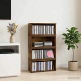  Stalak za CD-ove 4 kom. Dimljeni hrast 40 x 17 x 17 cm Cijene