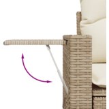 vidaXL 12-delni vrtni kavč set z blazinami Bež poli ratan akacija, 3-delni vrtni jedilni set z blazinami Bež poli ratan akacija | Shoptok.si