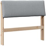  Tapecirani uzglavlje Svijetlo siva 90 cm Čvrsto borovo drvo | shoptok.hr