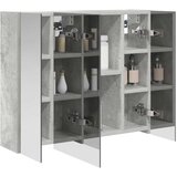  Kupaonski ormar s ogledalom Betonski sivi 60 x 14,5 x 50 cm | shoptok.hr
