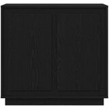  Komoda Crna Hrast 80x34x75 cm Konstruirano drvo | shoptok.hr