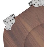  Toaletni pokrov s tiho zaporo 2 pcs Rjava 44 x 38 cm MDF plošča, (5000208001) | Shoptok.si