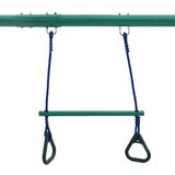  Set ljuljački s gimnastičkim karikama i 4 sjedala čelični | shoptok.hr