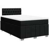  Krevet s oprugama i madracem crni 120 x 200cm od tkanine | shoptok.hr