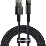Baseus Močan kabel Tungsten Gold USB - USB-C 480Mb/s 100W 2m črn, (21090840) | Shoptok.si