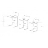 Hanah home set stolova sali black atlantic pine