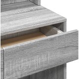  Toaletni stolić s ogledalom siva boja hrasta 80 x 41 x 144,5 cm | shoptok.hr