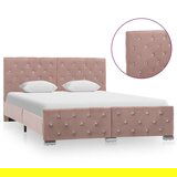 vidaXL Okvir za krevet od tkanine ružičasti 140 x 200 cm | shoptok.hr