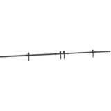 Pribor za klizna vrata 427 cm čelični crni | shoptok.hr