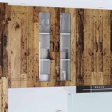  Zidni stakleni ormarić Staro drvo 60 x 31 x 100 cm | shoptok.hr