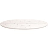  Ploča za stol bijela 100x50x2 5 cm od masivne borovine ovalna | shoptok.hr