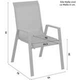 Modern Living Vrtni Stol Deni, Antracit | Shoptok.si