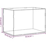 vidaXL Razstavna škatla prozorna 56x36x37 cm akril | Shoptok.si