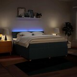  Krevet s oprugama i madracem plavi 200 x 200 cm od tkanine | shoptok.hr