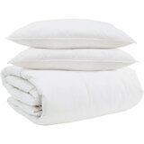 vidaXL Komplet odej z blazino 3 pcs Bela Perje, (5000147818) | Shoptok.si