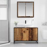 vidaXL set namještaja za kupaonicu 2 pcs staro drvo 90 x 33 x 60 cm | shoptok.hr