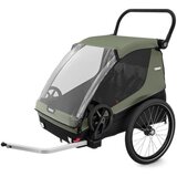 Thule Courier dečja prikolica za bicikl za dvoje dece – Vintage Green | Eponuda.com