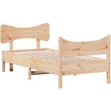  The Living Store Posteljni okvir brez vzmetnice 90x190 cm trdna borovina - Posteljni Okvir, (21497688) | Shoptok.si
