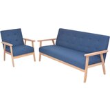 vidaXL 2-dijelna garnitura od tkanine plava | shoptok.hr