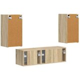  Set omare za televizijo na steni 4 pcs Sonoma hrast, (5000132451) | Shoptok.si