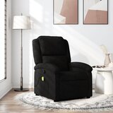 vidaXL masažni naslanjač črno blago | Shoptok.si