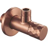 Kotnični ventil Diamond 03 1/2" x 3/8" Brush Copper