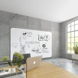 Chameleon elegantna bela tabla xxl visuwall, vxš 1980 x 2940 mm, bele barve | Shoptok.si
